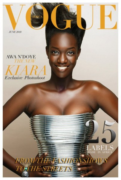 Couverture fictive du magazine Vogue Africa